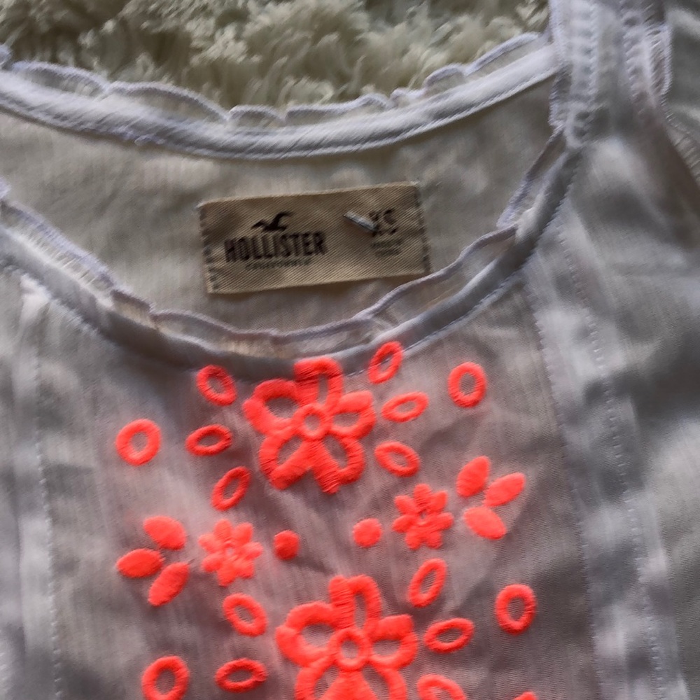 Hollister sheer tank top/bathing suit coverup - Picture 5 of 8